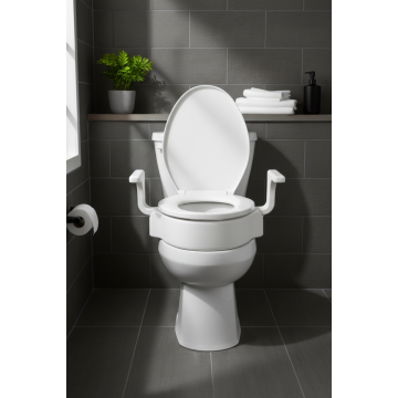 4" Raised Toilet Seat with new Handles